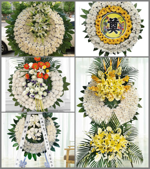四川成都彭州市隆丰镇回龙村花圈速递